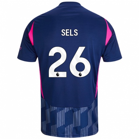 Kandiny Enfant Maillot Matz Sels #26 Bleu Royal Rose Tenues Extérieur 2024/25 T-Shirt