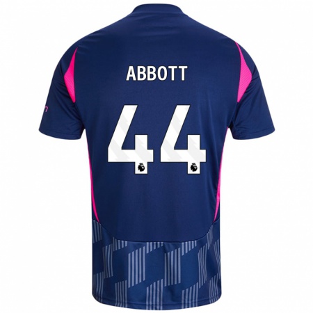 Kandiny Enfant Maillot Zach Abbott #44 Bleu Royal Rose Tenues Extérieur 2024/25 T-Shirt