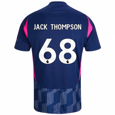 Kandiny Enfant Maillot Jack Thompson #68 Bleu Royal Rose Tenues Extérieur 2024/25 T-Shirt