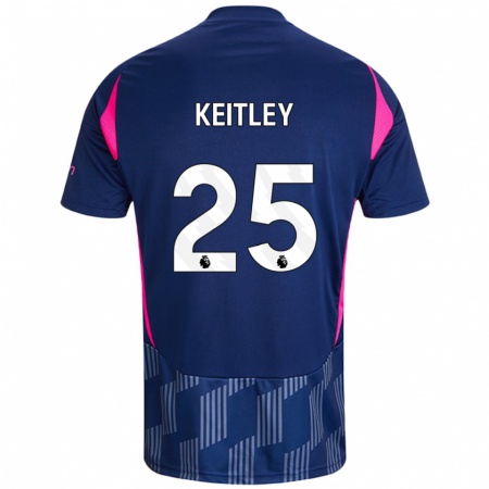 Kandiny Enfant Maillot Alice Keitley #25 Bleu Royal Rose Tenues Extérieur 2024/25 T-Shirt