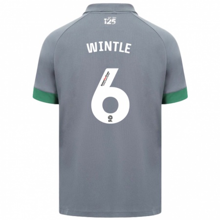 Kandiny Enfant Maillot Ryan Wintle #6 Gris Foncé Tenues Extérieur 2024/25 T-Shirt