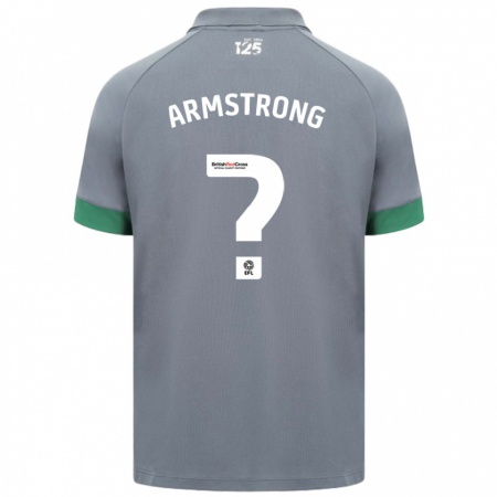 Kandiny Enfant Maillot Luke Armstrong #0 Gris Foncé Tenues Extérieur 2024/25 T-Shirt