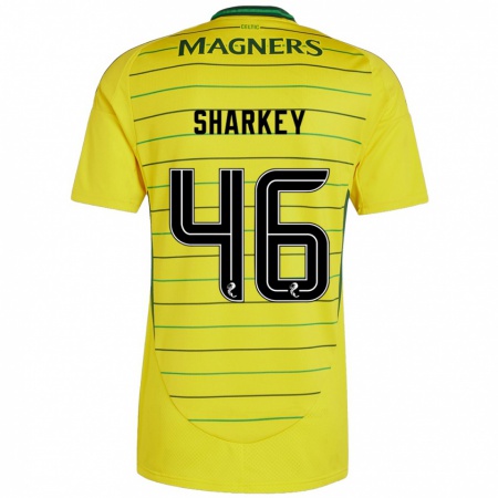 Kandiny Enfant Maillot Amy Sharkey #46 Jaune Tenues Extérieur 2024/25 T-Shirt