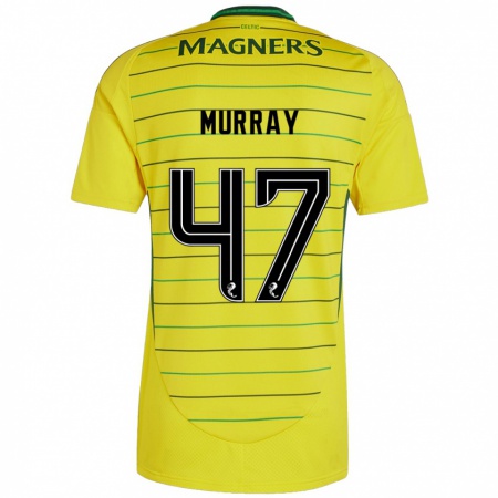 Kandiny Enfant Maillot Dane Murray #47 Jaune Tenues Extérieur 2024/25 T-Shirt