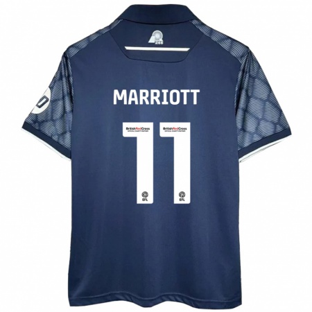 Kandiny Enfant Maillot Jack Marriott #11 Noir Tenues Extérieur 2024/25 T-Shirt