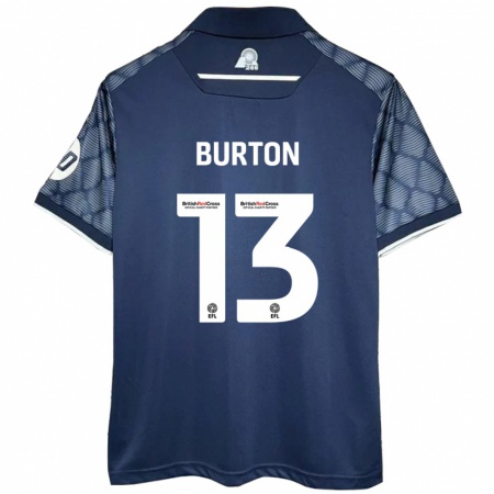 Kandiny Enfant Maillot Callum Burton #13 Noir Tenues Extérieur 2024/25 T-Shirt