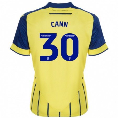 Kandiny Enfant Maillot Ted Cann #30 Jaune Bleu Tenues Extérieur 2024/25 T-Shirt