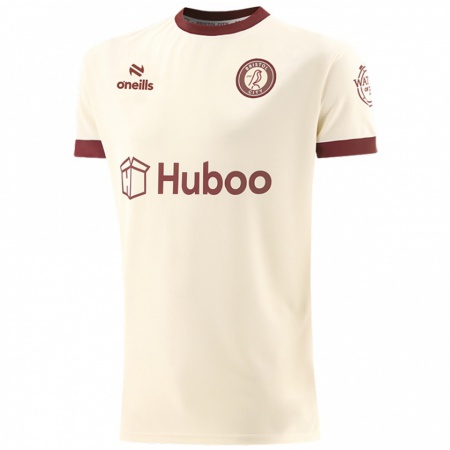 Kandiny Enfant Maillot Josh Campbell-Slowey #0 Blanc Crème Tenues Extérieur 2024/25 T-Shirt