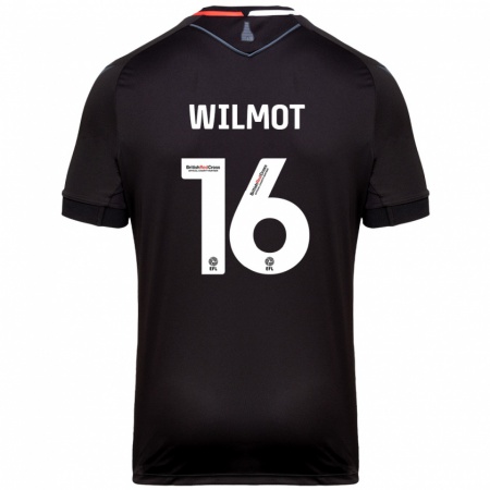 Kandiny Enfant Maillot Ben Wilmot #16 Noir Tenues Extérieur 2024/25 T-Shirt