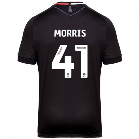 Kandiny Enfant Maillot Scott Morris #41 Noir Tenues Extérieur 2024/25 T-Shirt