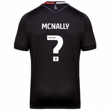 Kandiny Enfant Maillot Tommy Mcnally #0 Noir Tenues Extérieur 2024/25 T-Shirt