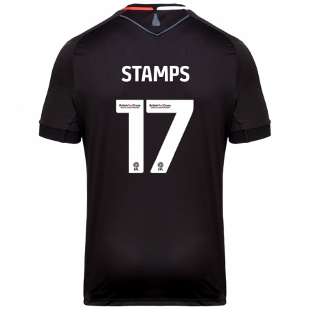 Kandiny Enfant Maillot Shannon Stamps #17 Noir Tenues Extérieur 2024/25 T-Shirt