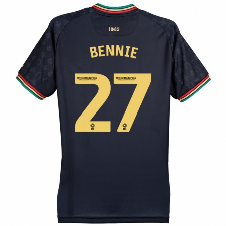 Kandiny Enfant Maillot Daniel Bennie #27 Bleu Marine Foncé Tenues Extérieur 2024/25 T-Shirt