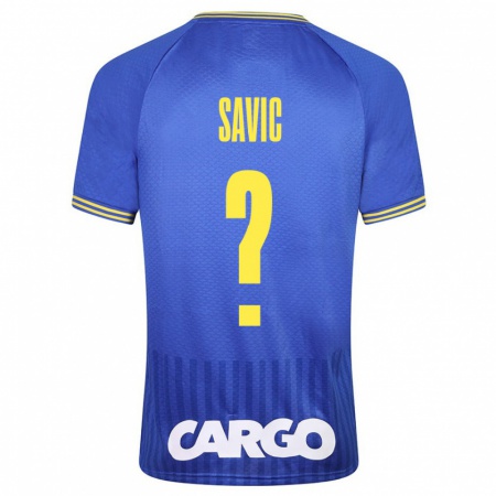 Kandiny Enfant Maillot Rom Savic #0 Blanc Tenues Extérieur 2024/25 T-Shirt