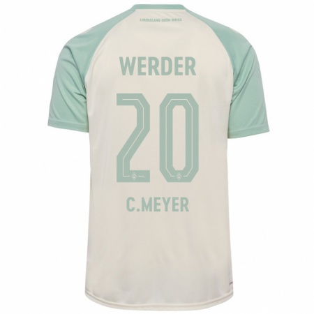 Kandiny Enfant Maillot Christin Meyer #20 Blanc Cassé Vert Clair Tenues Extérieur 2024/25 T-Shirt