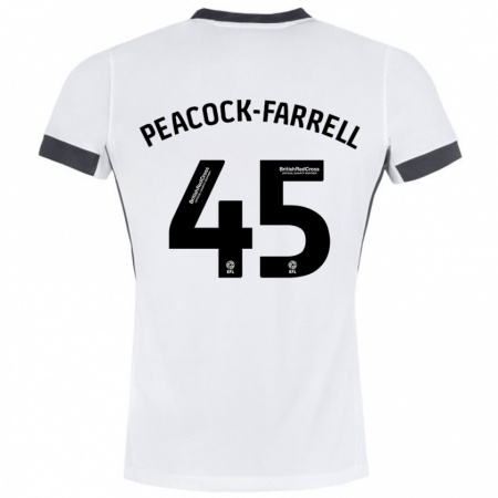 Kandiny Enfant Maillot Bailey Peacock-Farrell #45 Blanc Noir Tenues Extérieur 2024/25 T-Shirt