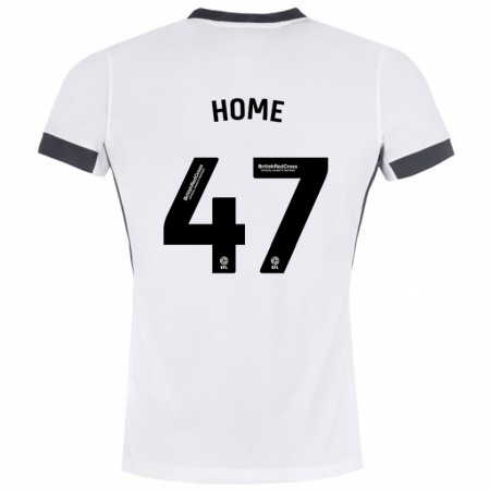 Kandiny Enfant Maillot Josh Home #47 Blanc Noir Tenues Extérieur 2024/25 T-Shirt