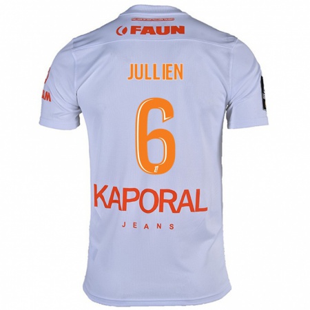 Kandiny Enfant Maillot Christopher Jullien #6 Blanc Tenues Extérieur 2024/25 T-Shirt