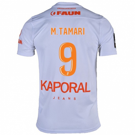 Kandiny Enfant Maillot Mousa Tamari #9 Blanc Tenues Extérieur 2024/25 T-Shirt