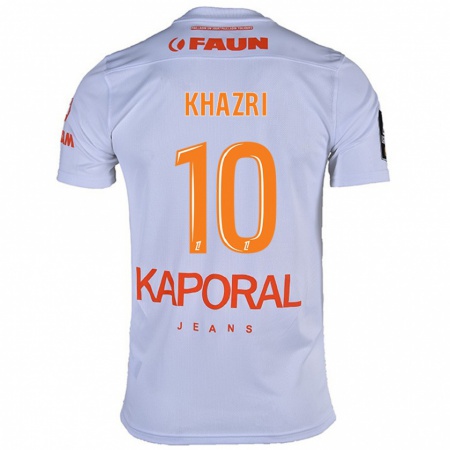 Kandiny Enfant Maillot Wahbi Khazri #10 Blanc Tenues Extérieur 2024/25 T-Shirt