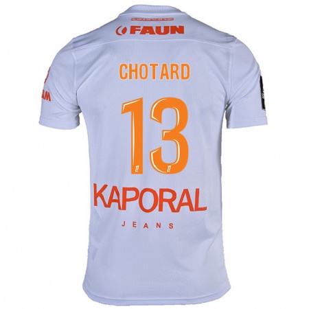 Kandiny Enfant Maillot Joris Chotard #13 Blanc Tenues Extérieur 2024/25 T-Shirt