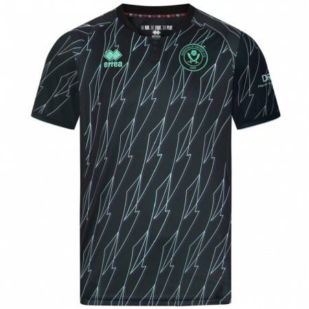 Kandiny Enfant Maillot Rhian Brewster #7 Noir Vert Tenues Extérieur 2024/25 T-Shirt