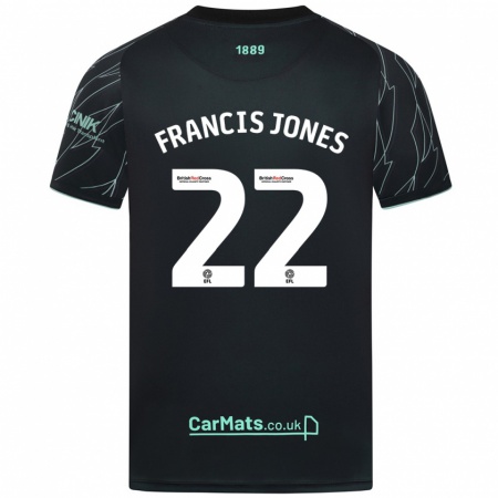 Kandiny Enfant Maillot Maria Francis-Jones #22 Noir Vert Tenues Extérieur 2024/25 T-Shirt