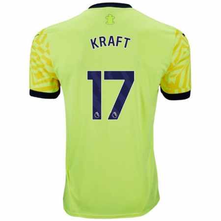 Kandiny Enfant Maillot Emily Kraft #17 Jaune Tenues Extérieur 2024/25 T-Shirt