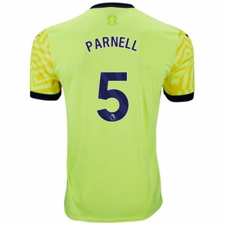 Kandiny Enfant Maillot Rosanna Parnell #5 Jaune Tenues Extérieur 2024/25 T-Shirt