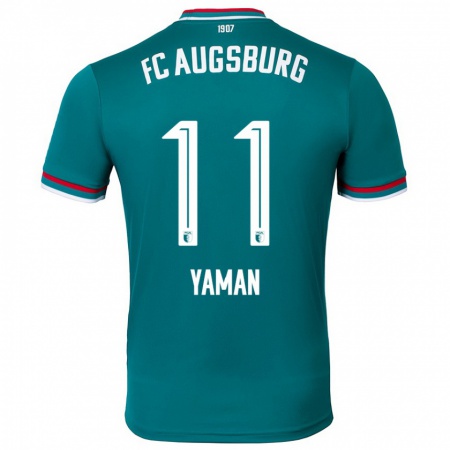 Kandiny Enfant Maillot Kerim Yaman #11 Vert Foncé Tenues Extérieur 2024/25 T-Shirt