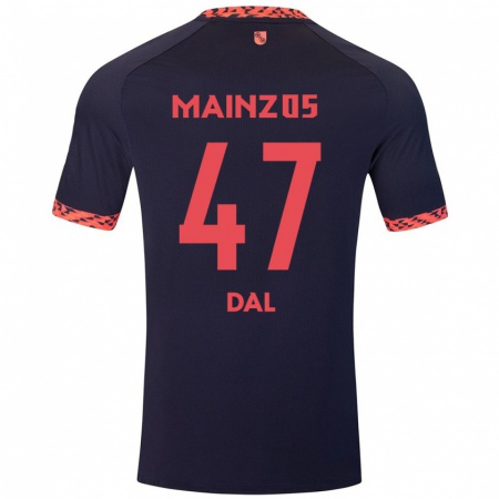 Kandiny Enfant Maillot Maxim Dal #47 Bleu Corail Rouge Tenues Extérieur 2024/25 T-Shirt