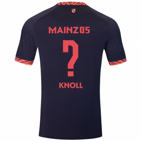 Kandiny Enfant Maillot Max Knoll #0 Bleu Corail Rouge Tenues Extérieur 2024/25 T-Shirt