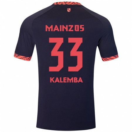 Kandiny Enfant Maillot Marcel Kalemba #33 Bleu Corail Rouge Tenues Extérieur 2024/25 T-Shirt