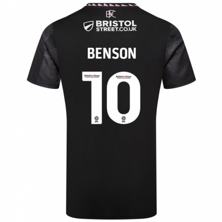 Kandiny Enfant Maillot Benson Manuel #10 Noir Tenues Extérieur 2024/25 T-Shirt