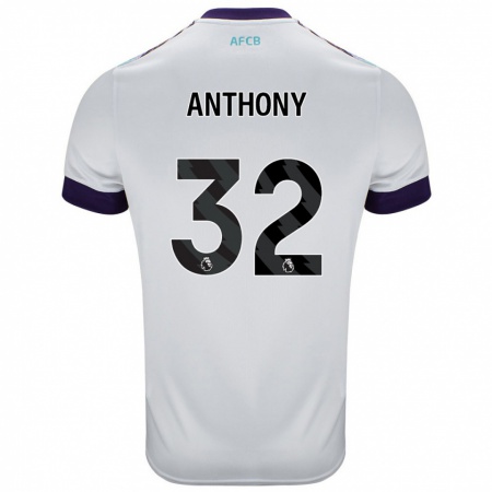 Kandiny Enfant Maillot Jaidon Anthony #32 Blanc Vert Violet Tenues Extérieur 2024/25 T-Shirt