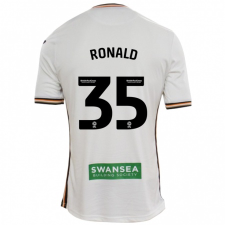 Kandiny Homme Maillot Ronald #35 Blanc Tenues Domicile 2024/25 T-Shirt