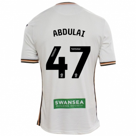 Kandiny Homme Maillot Azeem Abdulai #47 Blanc Tenues Domicile 2024/25 T-Shirt