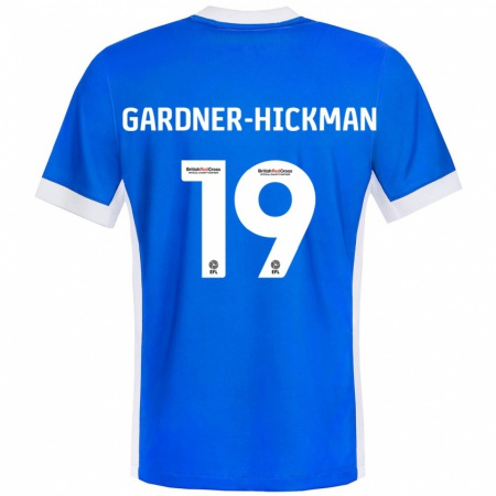 Kandiny Homme Maillot Taylor Gardner-Hickman #19 Bleu Blanc Tenues Domicile 2024/25 T-Shirt