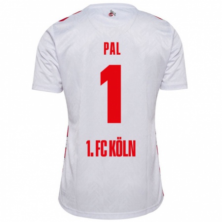 Kandiny Homme Maillot Jasmin Pal #1 Blanc Rouge Tenues Domicile 2024/25 T-Shirt