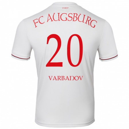 Kandiny Homme Maillot Svetoslav Varbanov #20 Blanc Tenues Domicile 2024/25 T-Shirt