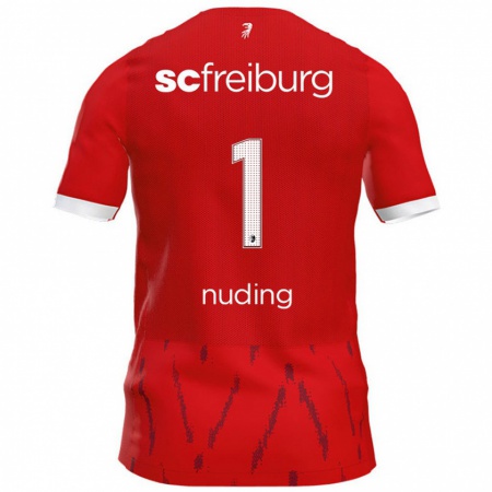 Kandiny Homme Maillot Lena Nuding #1 Rouge Tenues Domicile 2024/25 T-Shirt