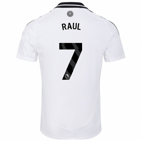 Kandiny Homme Maillot Raúl Jiménez #7 Blanc Tenues Domicile 2024/25 T-Shirt