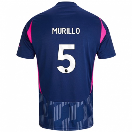 Kandiny Homme Maillot Murillo #5 Bleu Royal Rose Tenues Extérieur 2024/25 T-Shirt