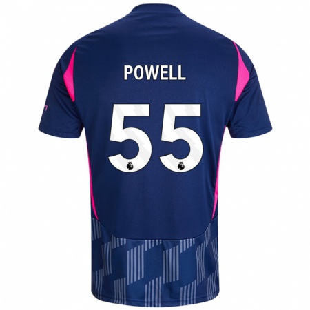 Kandiny Homme Maillot Josh Powell #55 Bleu Royal Rose Tenues Extérieur 2024/25 T-Shirt