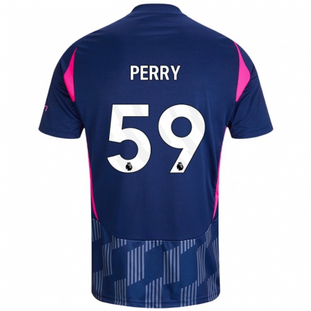 Kandiny Homme Maillot Ben Perry #59 Bleu Royal Rose Tenues Extérieur 2024/25 T-Shirt