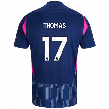 Kandiny Homme Maillot Freya Thomas #17 Bleu Royal Rose Tenues Extérieur 2024/25 T-Shirt