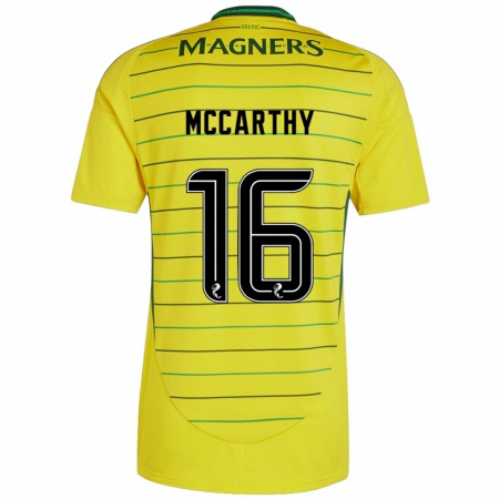 Kandiny Homme Maillot James Mccarthy #16 Jaune Tenues Extérieur 2024/25 T-Shirt