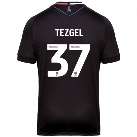 Kandiny Homme Maillot Emre Tezgel #37 Noir Tenues Extérieur 2024/25 T-Shirt