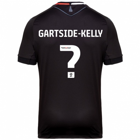 Kandiny Homme Maillot Gabriel Gartside-Kelly #0 Noir Tenues Extérieur 2024/25 T-Shirt