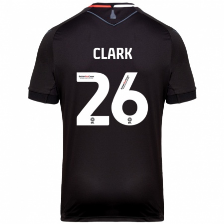 Kandiny Homme Maillot Ciaran Clark #26 Noir Tenues Extérieur 2024/25 T-Shirt